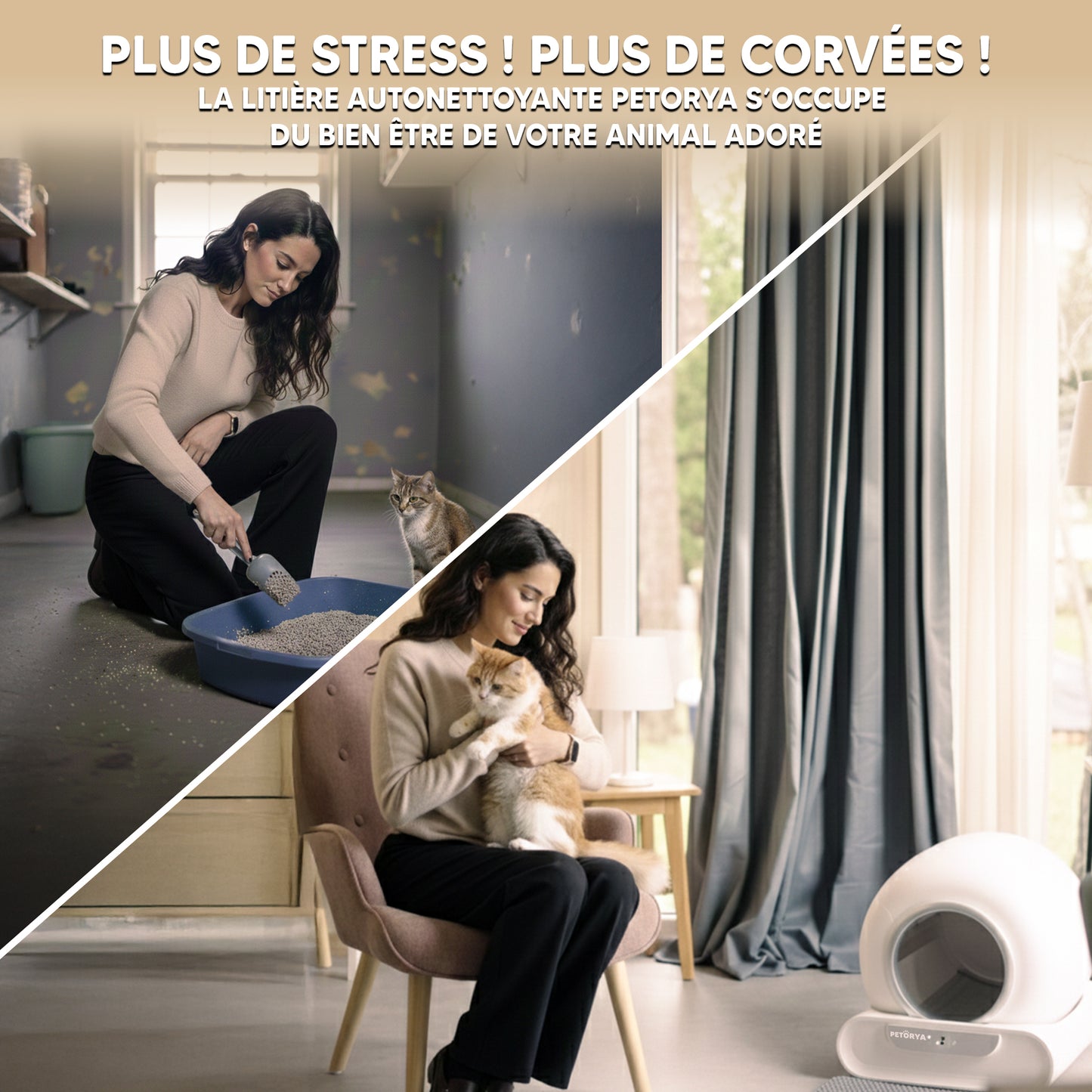 Litière autonettoyante intelligente