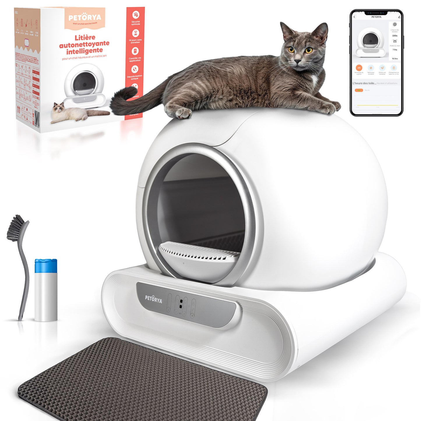 Litière autonettoyante intelligente